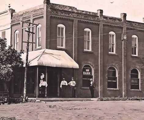 This photo of The Bank of Jerico was taken in the early 1900s.